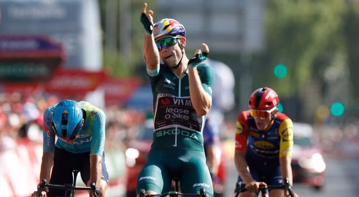 Van Aert é o vencedor do dia na Vuelta