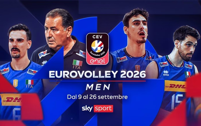 EuroVolley 2026 maschile su Sky e NOW: tutte le partite dell’Italia e il programma tv – SPORTFACE.IT