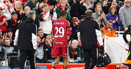 Équipe de France : inquiétude pour Bradley Barcola, sorti touché avec Liverpool en Ligue des Champions
