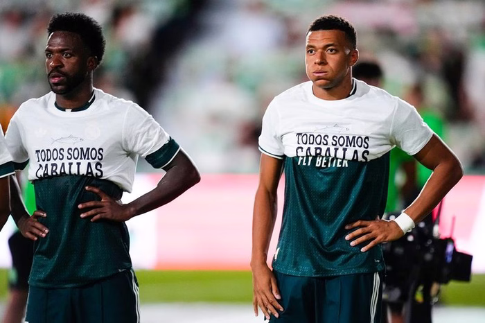 Real Madrid defend Kylian Mbappe and Vinicius Jr after Ceuta t-shirt controversy