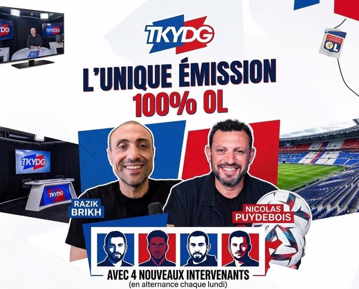 OL - Médias : TKYDG avec Aulasinho ce lundi à partir de 19h