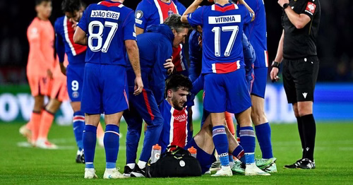 Kvara absent plusieurs mois après une rupture du ligament croisé, Dembélé et Marquinhos en soins "plusieurs semaines"